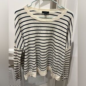 J. Crew striped merino wool sweater
